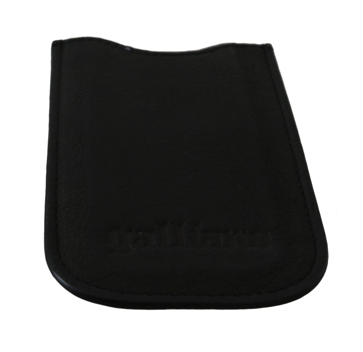 Portefeuille multifonction en cuir noir John Galliano pour homme avec porte-cartes d'identité et billets