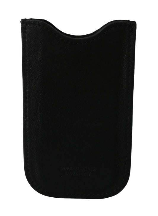 Portefeuille multifonction en cuir noir John Galliano pour homme avec porte-cartes d'identité et billets