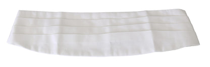 Dolce &amp; Gabbana Witte Heren Tailleband Katoenen Cummerbund