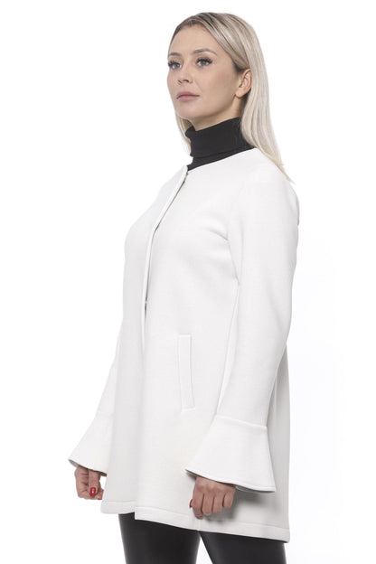 Manteau en néoprène blanc élégant pour femme 19V69 Italia