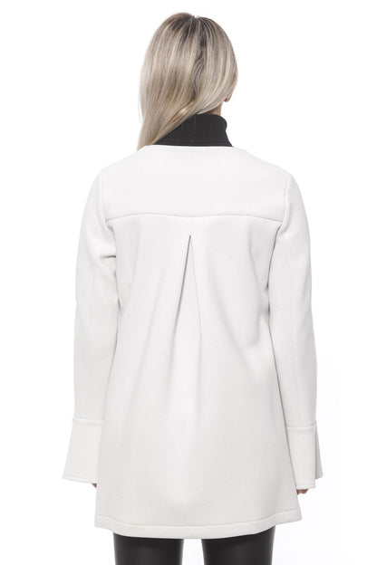 Manteau en néoprène blanc élégant pour femme 19V69 Italia
