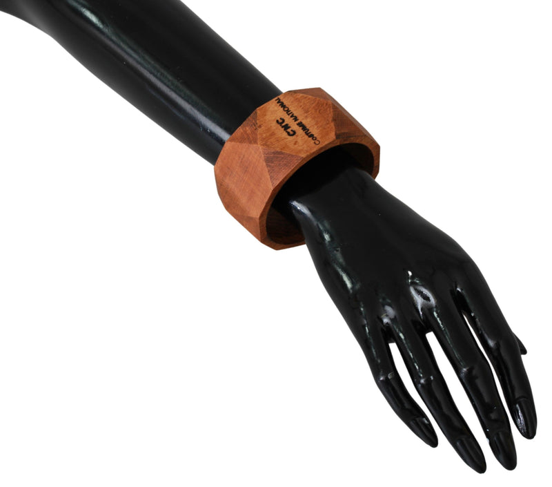 Bracelet en bois marron de marque Costume National