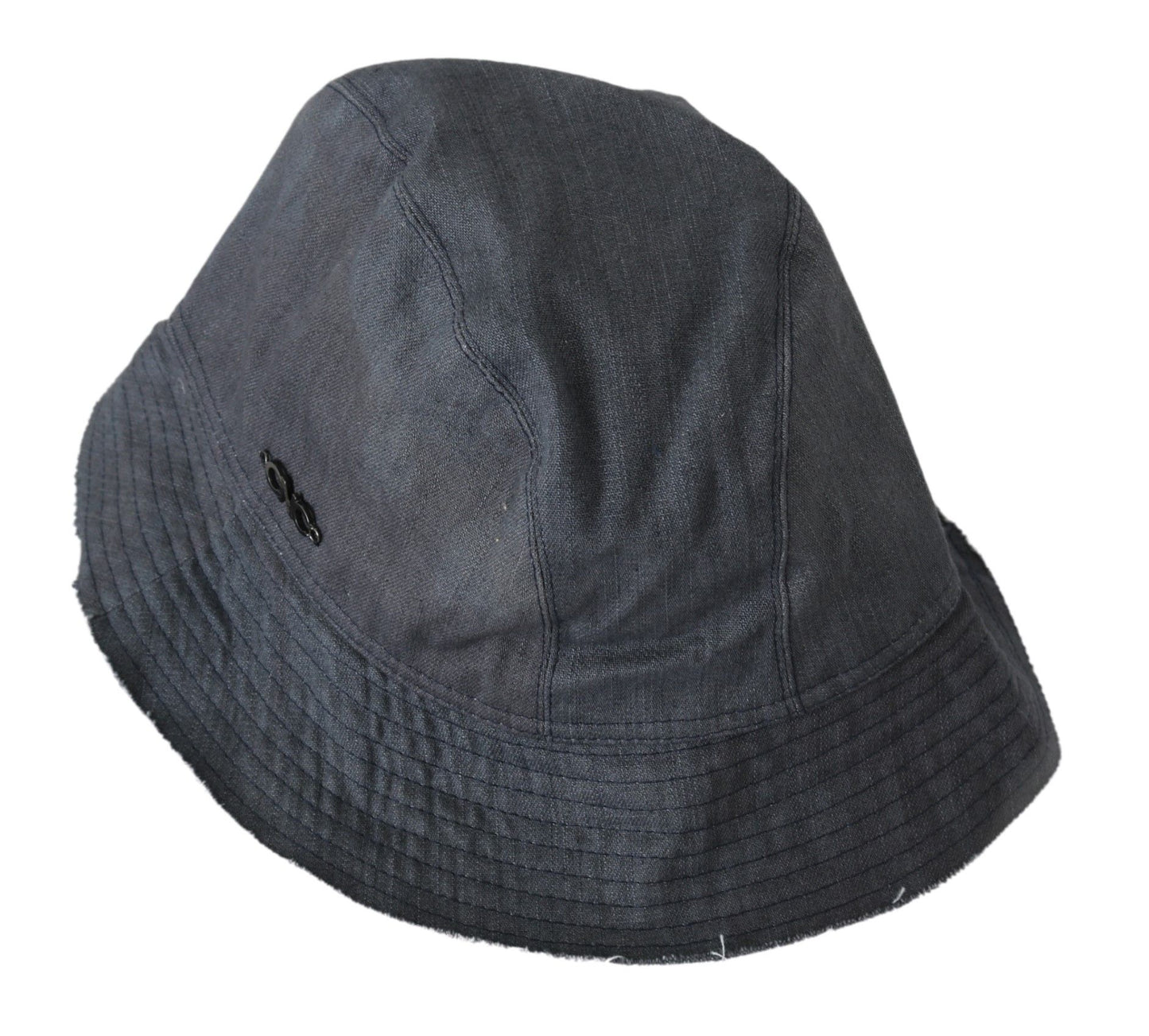 Costume National Zwart Gewassen Brede Rand Outdoor Bucket Hat