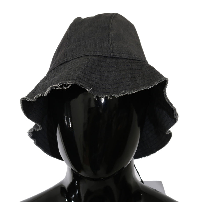Chapeau bob d'extérieur à large bord noir délavé Costume National