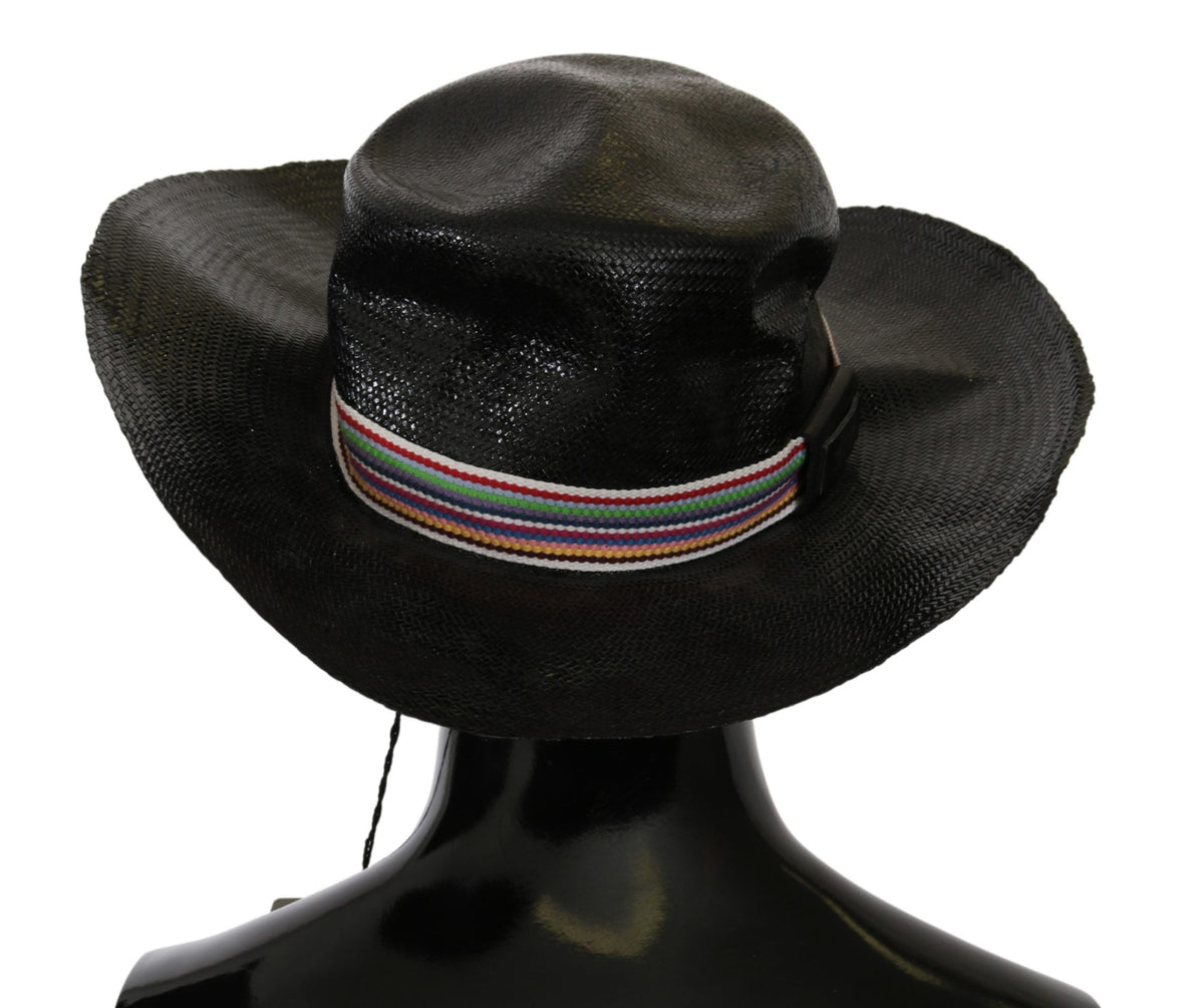 Chapeau de cowboy noir à large bord uni Costume National