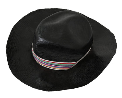 Kostuum Nationale Zwarte Brede Rand Cowboy Effen Hoed