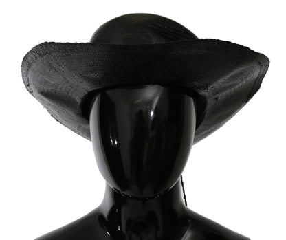 Kostuum Nationale Zwarte Brede Rand Cowboy Effen Hoed
