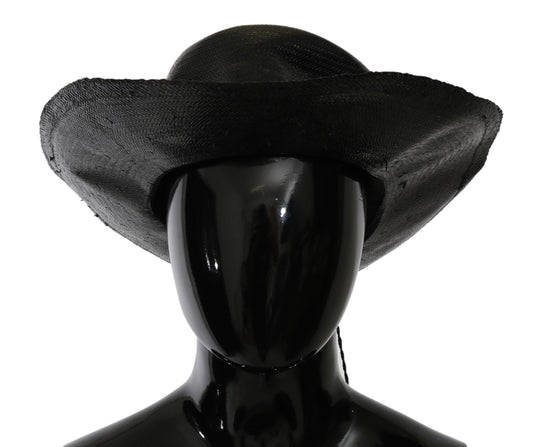 Kostuum Nationale Zwarte Brede Rand Cowboy Effen Hoed
