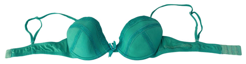 Soutien-gorge push-up vert Ermanno Scervino en 100% coton.