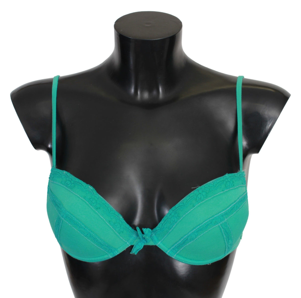 Soutien-gorge push-up vert Ermanno Scervino en 100% coton.