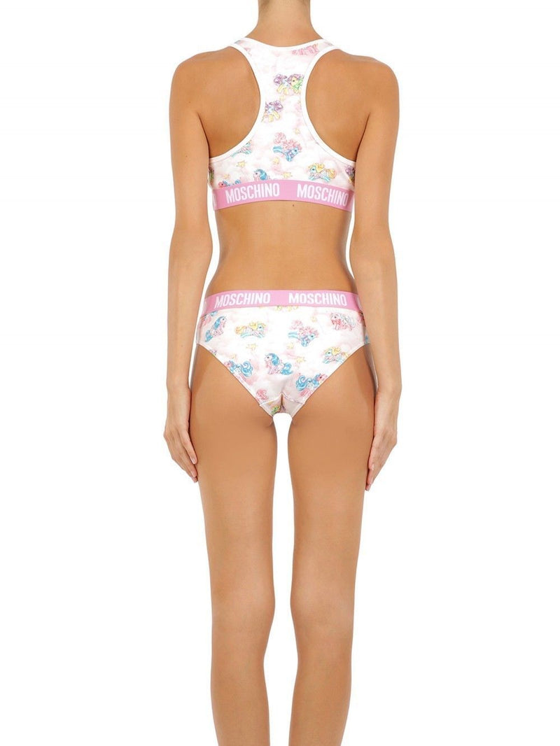Pyjama deux pièces blanc Moschino, bikini My Little Pony