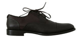 Chaussures homme Dolce &amp; Gabbana en cuir marron, à lacets.