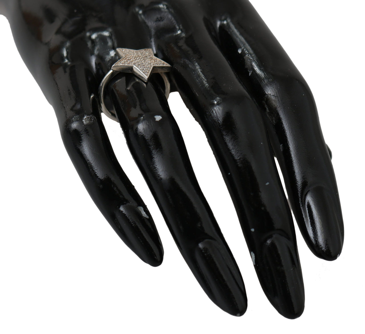 Nialaya Zilveren Damesring met Heldere CZ Ster 925