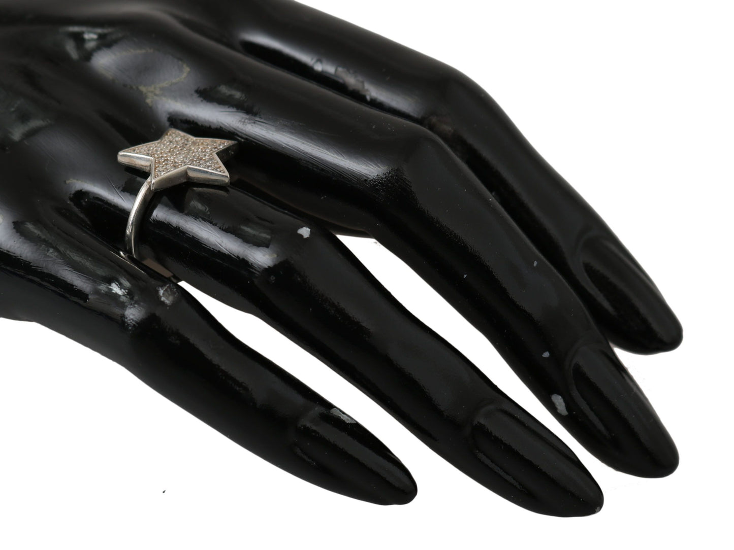 Nialaya Zilveren Damesring met Heldere CZ Ster 925