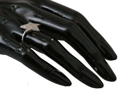 Nialaya Zilveren Damesring met Heldere CZ Ster 925