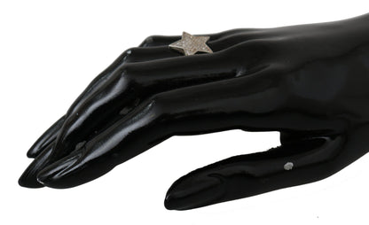 Nialaya Zilveren Damesring met Heldere CZ Ster 925