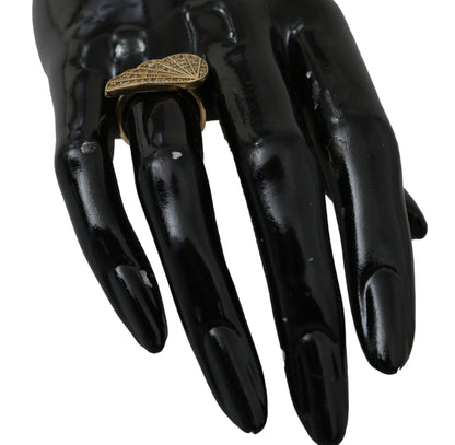 Nialaya Gold Wing Clear CZ 925 Zilver Authentieke Dames