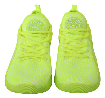 Philipp Plein Groene CARTER Logo Hi-Top Sneakers