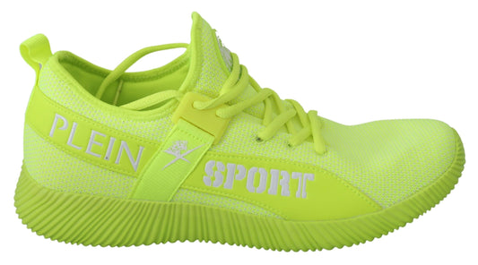 Philipp Plein Groene CARTER Logo Hi-Top Sneakers