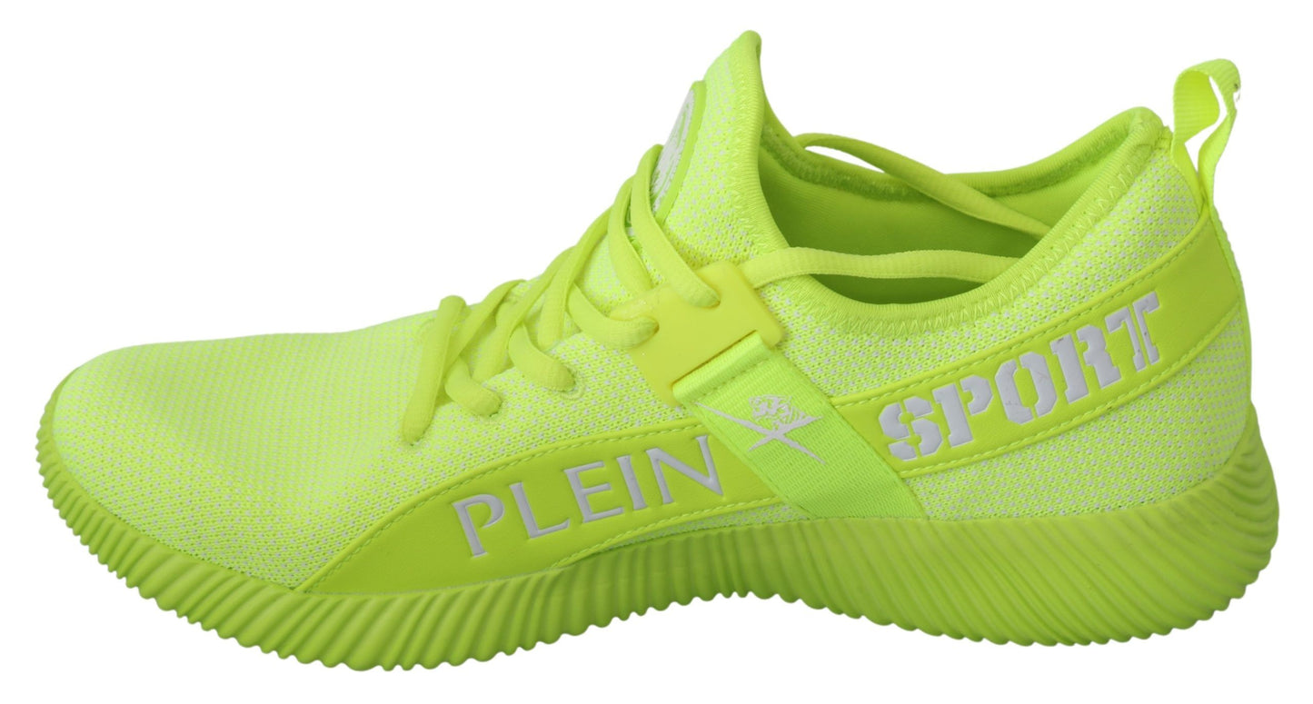 Philipp Plein Groene CARTER Logo Hi-Top Sneakers