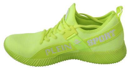 Philipp Plein Groene CARTER Logo Hi-Top Sneakers