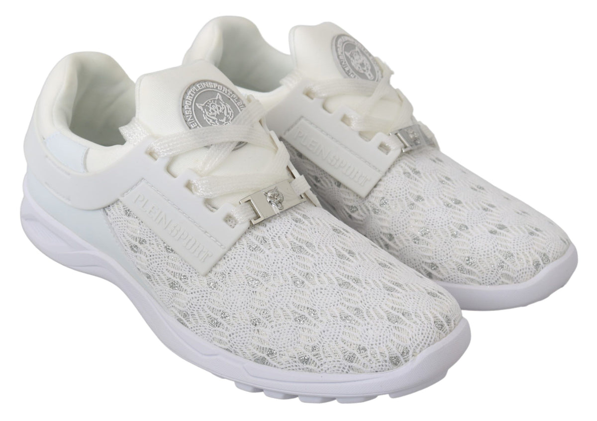 Sneakers décontractées blanches en polyester Philipp Plein
