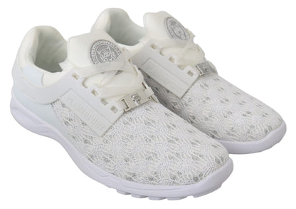 Sneakers décontractées blanches en polyester Philipp Plein