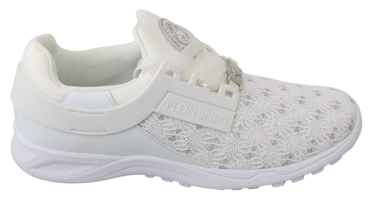 Sneakers décontractées blanches en polyester Philipp Plein