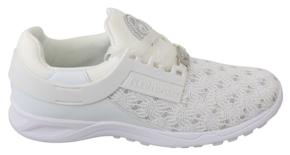 Sneakers décontractées blanches en polyester Philipp Plein