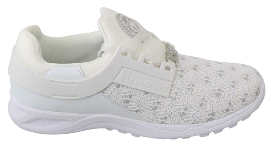 Philipp Plein witte polyester casual sneakers