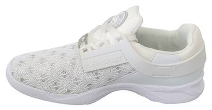 Sneakers décontractées blanches en polyester Philipp Plein