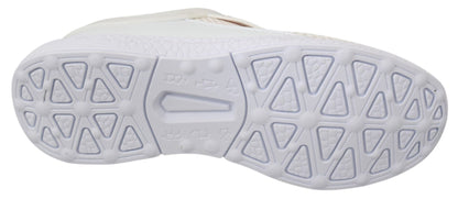 Philipp Plein Witte Roze Polyester Becky Sneakers