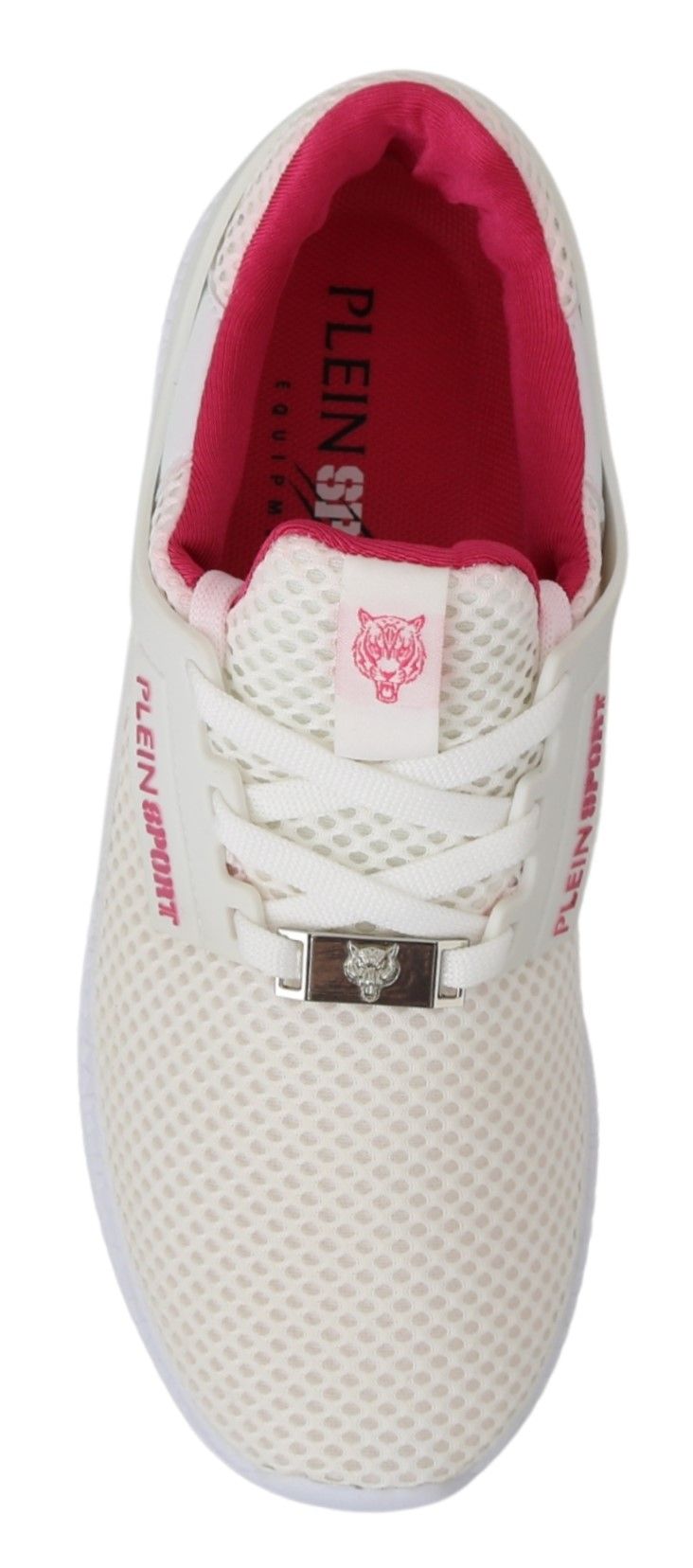 Philipp Plein Witte Roze Polyester Becky Sneakers