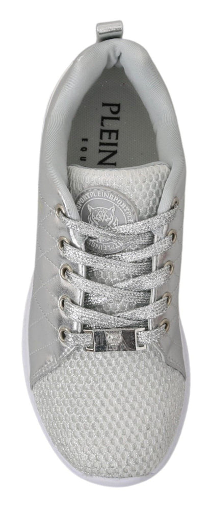 Sneakers Gisella en polyester argenté de Philipp Plein