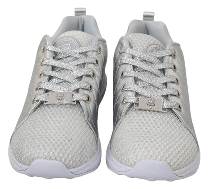 Sneakers Gisella en polyester argenté de Philipp Plein