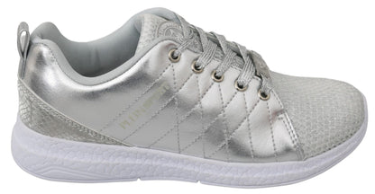 Sneakers Gisella en polyester argenté de Philipp Plein