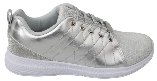 Philipp Plein Gisella zilveren polyester sneakers
