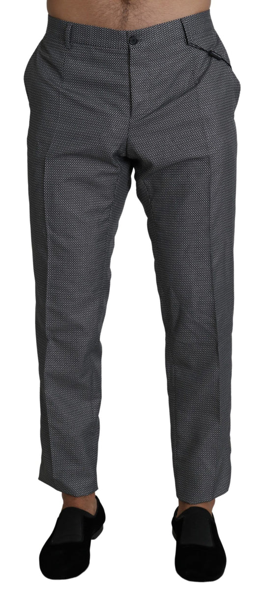 Dolce &amp; Gabbana grijze formele pantalon, smalle pasvorm.