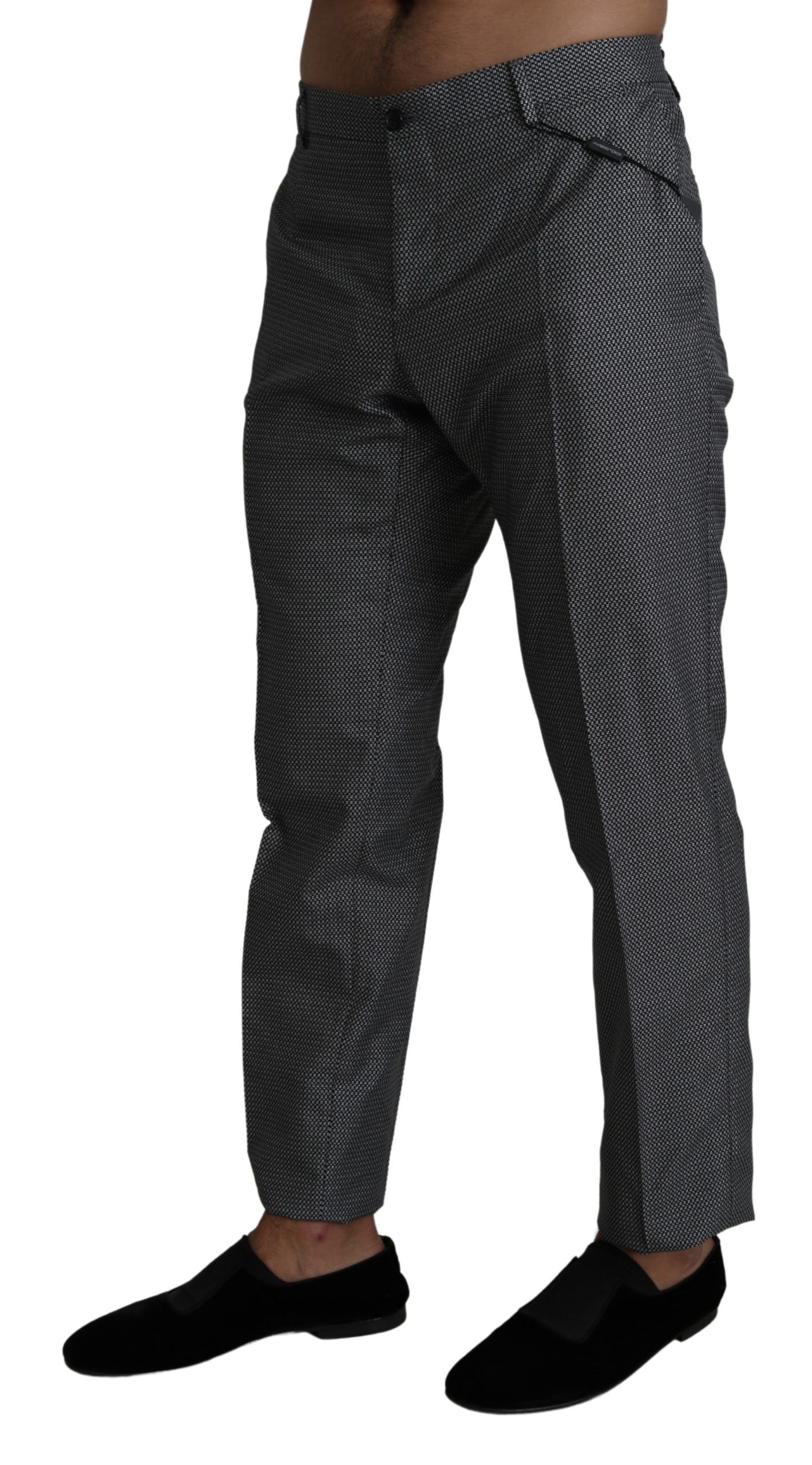 Dolce &amp; Gabbana grijze formele pantalon, smalle pasvorm.