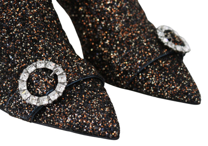 Bottines à talons Amethyst Mix Hanover en paillettes de Jimmy Choo