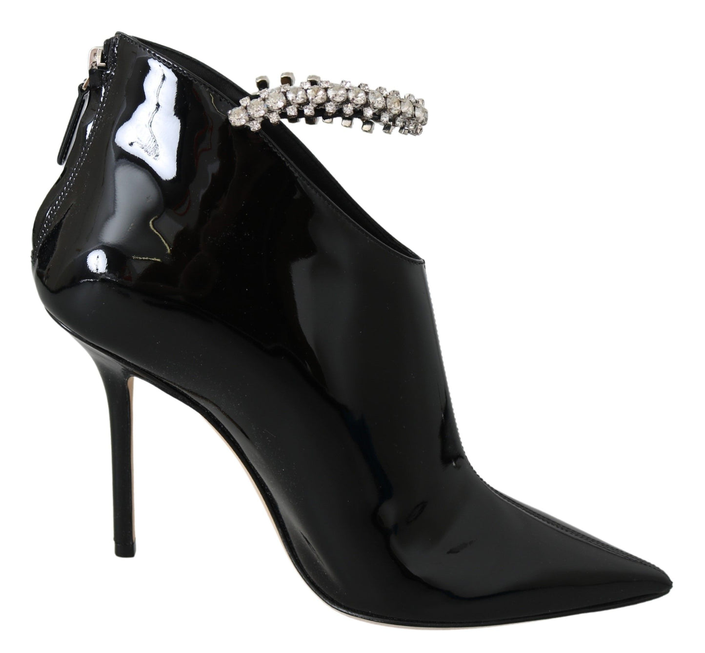 Jimmy Choo elegante zwarte laklaarzen met hak