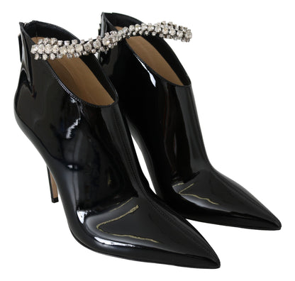 Jimmy Choo elegante zwarte laklaarzen met hak