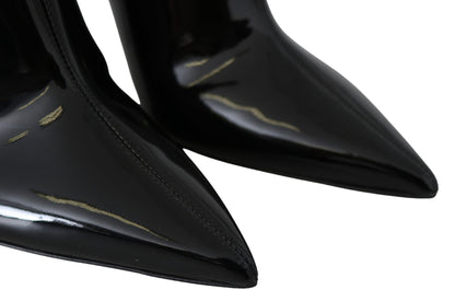 Jimmy Choo elegante zwarte laklaarzen met hak