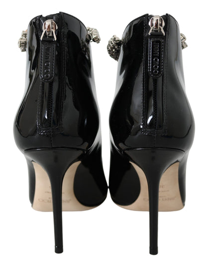 Jimmy Choo elegante zwarte laklaarzen met hak