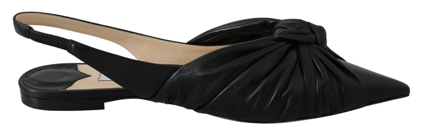 Jimmy Choo Elegant leren flats met puntige neus