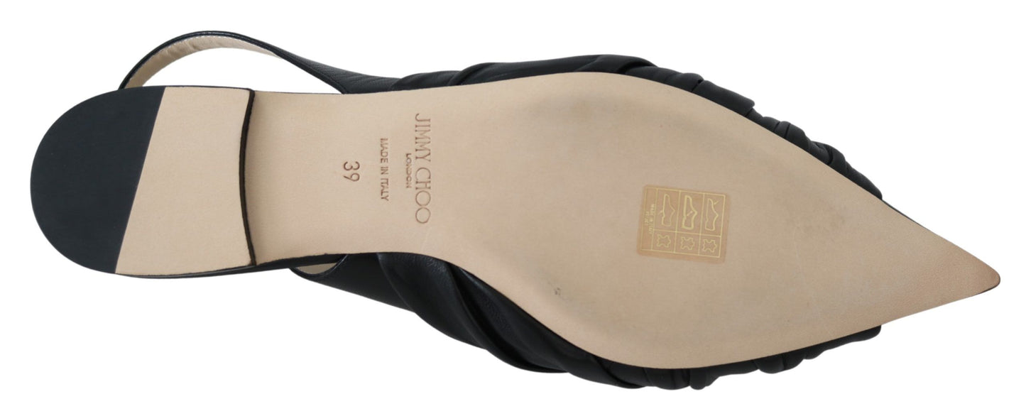 Jimmy Choo Elegant leren flats met puntige neus