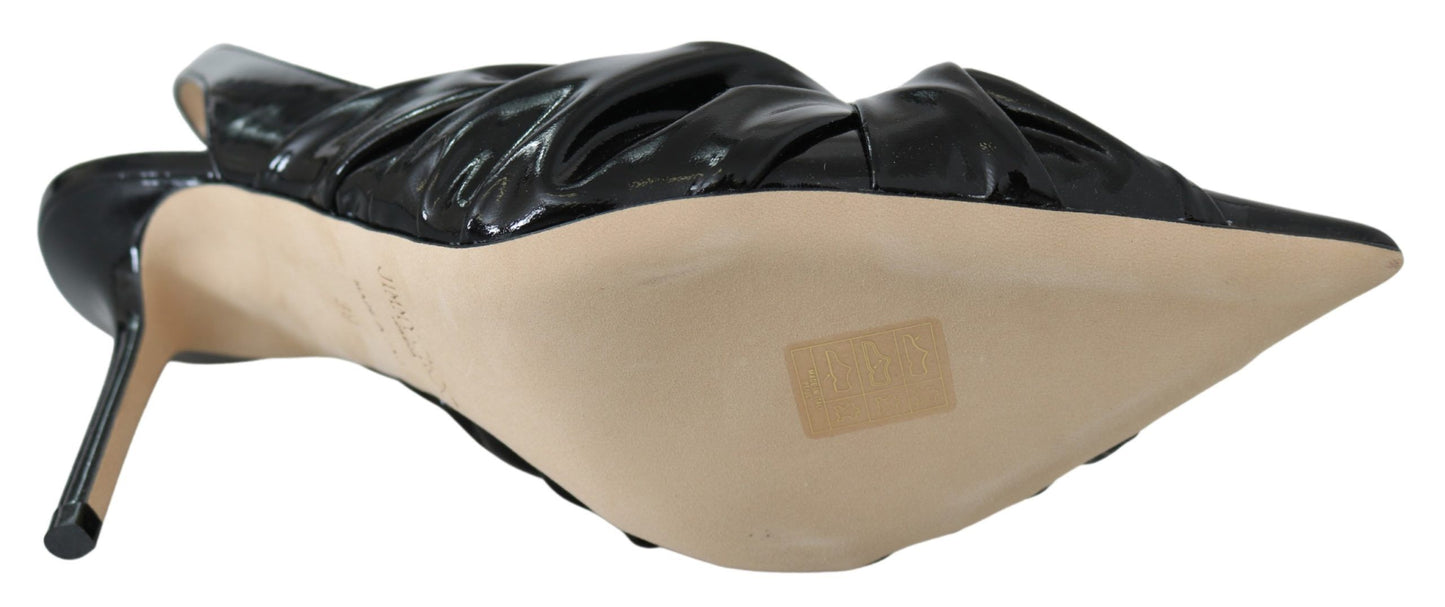 Jimmy Choo elegante zwarte leren pumps met puntige neus