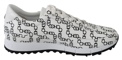 Sneakers en cuir monochrome élégantes de Jimmy Choo