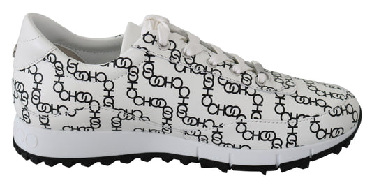 Jimmy Choo Eenvoudige, monochrome leren sneakers