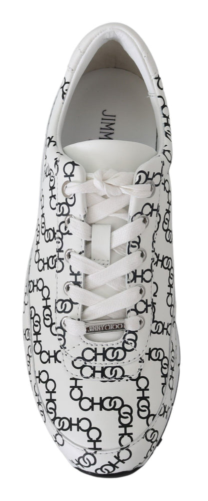 Sneakers en cuir monochrome élégantes de Jimmy Choo